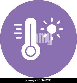 Thermometer Vector Icon Design Illustration Stock Vector
