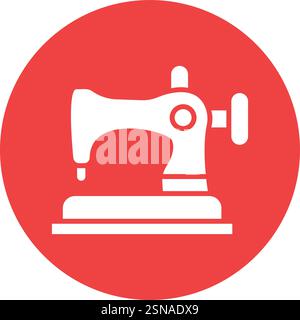 Sewing Machine Vector Icon Design Illustration Stock Vector