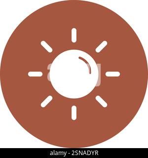 Sun Vector Icon Design Illustration Stock Vector