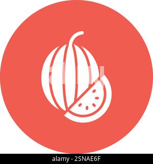 Watermelon Vector Icon Design Illustration Stock Vector