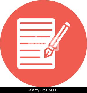 Caligraphy Vector Icon Design Illustration Stock Vector