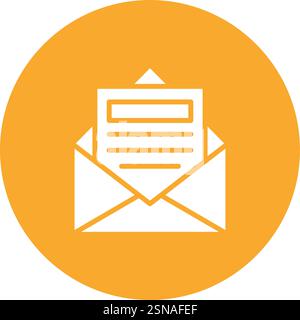 Open Email Vector Icon Design Illustration Stock Vector