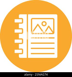 Binder Vector Icon Design Illustration Stock Vector
