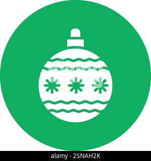 Christmas ball Vector Icon Design Illustration Stock Vector