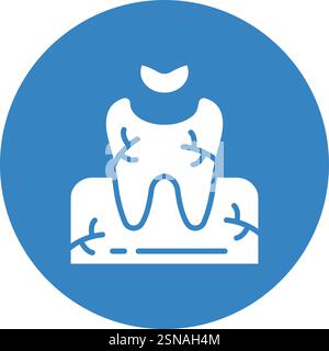 Dental Filling Vector Icon Design Illustration Stock Vector