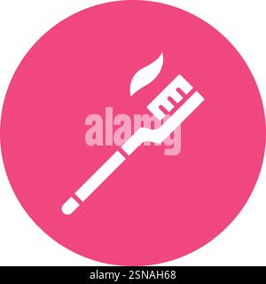 Toothbrush Vector Icon Design Illustration Stock Vector