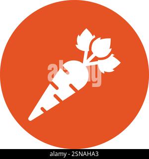 Carrot Vector Icon Design Illustration Stock Vector