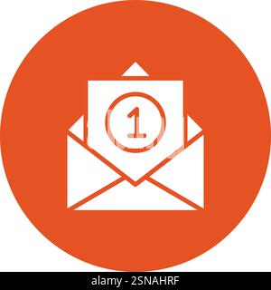 Inbox Vector Icon Design Illustration Stock Vector