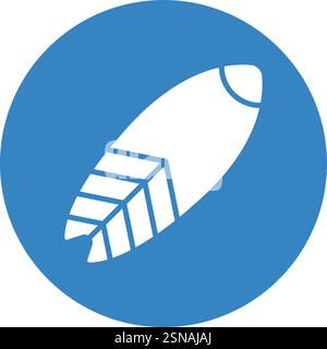 Surfing Board Vector Icon Design Illustration Stock Vector