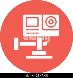 Action Camera Vector Icon Design Illustration Stock Vector