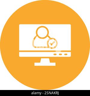 Verified user Vector Icon Design Illustration Stock Vector