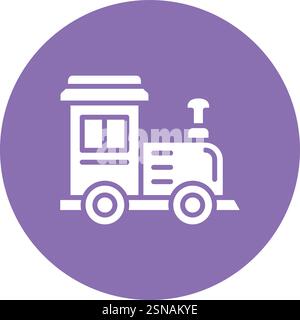 Train toy Vector Icon Design Illustration Stock Vector