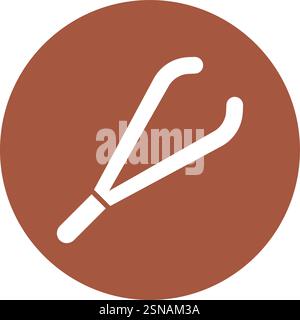 Tweezers Vector Icon Design Illustration Stock Vector