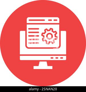 Landing page Vector Icon Design Illustration Stock Vector