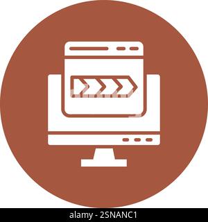 Breadcrumb Vector Icon Design Illustration Stock Vector