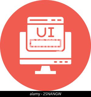User interface Vector Icon Design Illustration Stock Vector