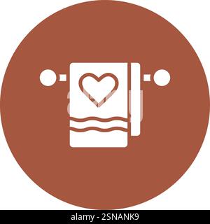 Towel Vector Icon Design Illustration Stock Vector