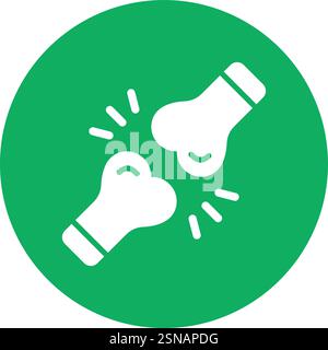Fracture Vector Icon Design Illustration Stock Vector