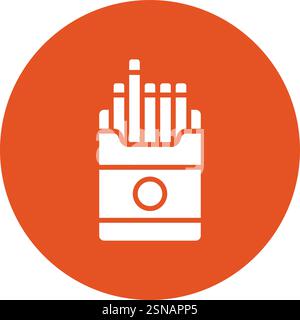 Cigarette Vector Icon Design Illustration Stock Vector