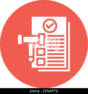 Legal Documents Vector Icon Design Illustration Stock Vector