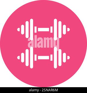 Barbell Vector Icon Design Illustration Stock Vector