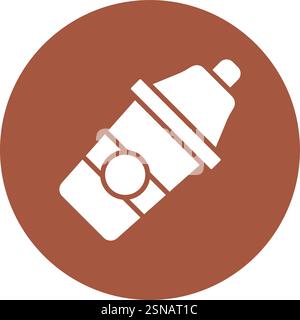 Cocktail Shaker Vector Icon Design Illustration Stock Vector