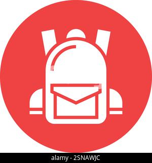 Bagpack Vector Icon Design Illustration Stock Vector