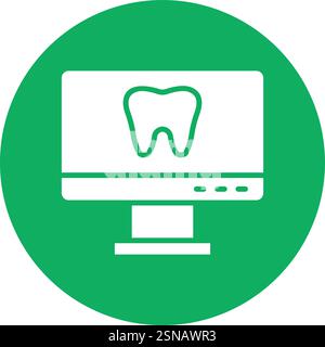 Desktop Vector Icon Design Illustration Stock Vector
