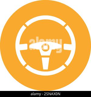 Steering wheel Vector Icon Design Illustration Stock Vector