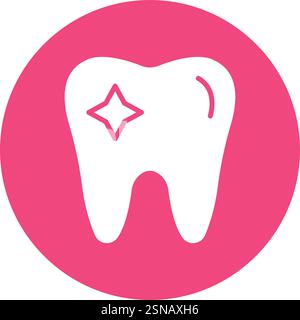 Dental Cleaning Vector Icon Design Illustration Stock Vector