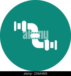 Pipe Variant Vector Icon Design Illustration Stock Vector