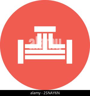 Pipe Variant Vector Icon Design Illustration Stock Vector