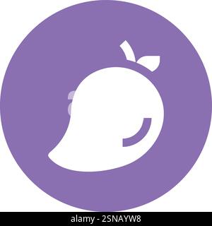 Mango Vector Icon Design Illustration Stock Vector