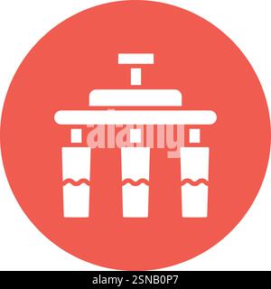 Water Filter Vector Icon Design Illustration Stock Vector