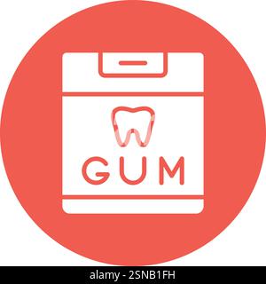 Chewing Gum Vector Icon Design Illustration Stock Vector