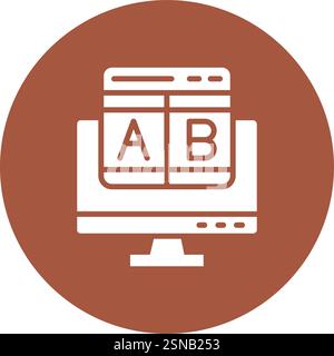 Ab testing Vector Icon Design Illustration Stock Vector