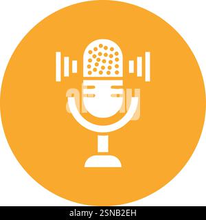 Microphone Vector Icon Design Illustration Stock Vector