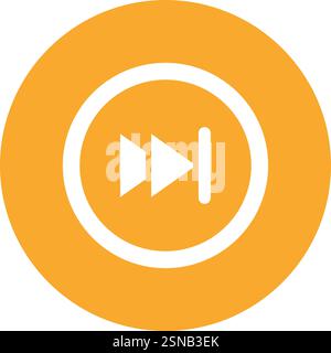 Forward Vector Icon Design Illustration Stock Vector