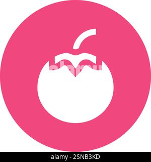 Tomato Vector Icon Design Illustration Stock Vector
