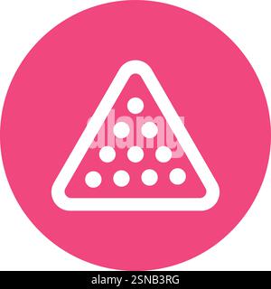 Billiard Vector Icon Design Illustration Stock Vector