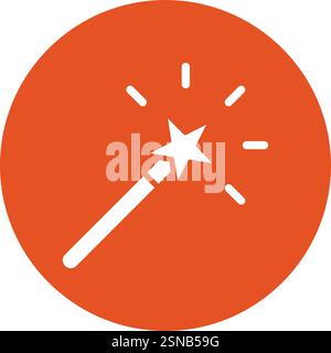 Magic Wand Vector Icon Design Illustration Stock Vector