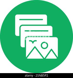 Continuous shot Vector Icon Design Illustration Stock Vector