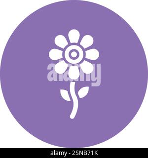 Flower Vector Icon Design Illustration Stock Vector
