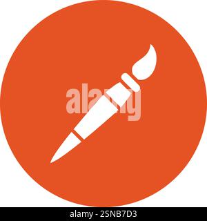 Paint Brush Vector Icon Design Illustration Stock Vector