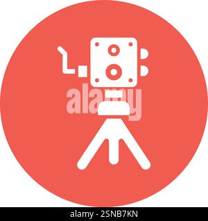 Old camera Vector Icon Design Illustration Stock Vector