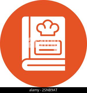 Recipe Book Vector Icon Design Illustration Stock Vector