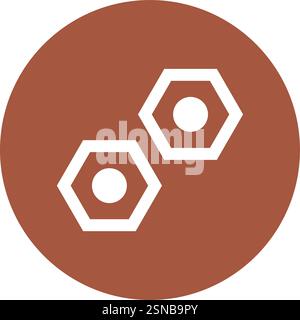 Nuts Vector Icon Design Illustration Stock Vector
