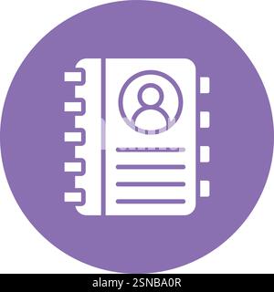 Adress Book Vector Icon Design Illustration Stock Vector