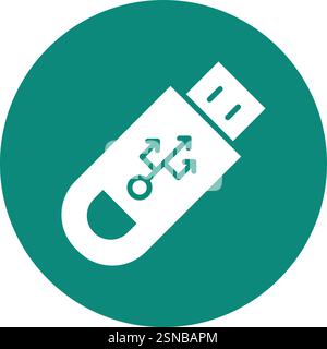 Usb Vector Icon Design Illustration Stock Vector