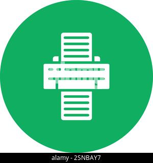 Printer Vector Icon Design Illustration Stock Vector